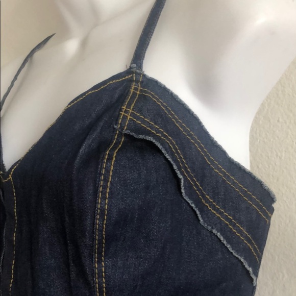 Designs by Faris Custom Made Denim Corset - Picture 6 of 8